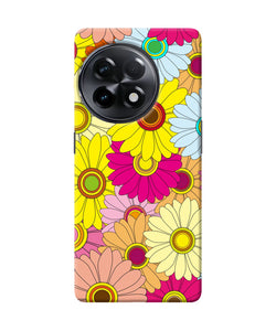 Abstract colorful flowers OnePlus 11R Back Cover