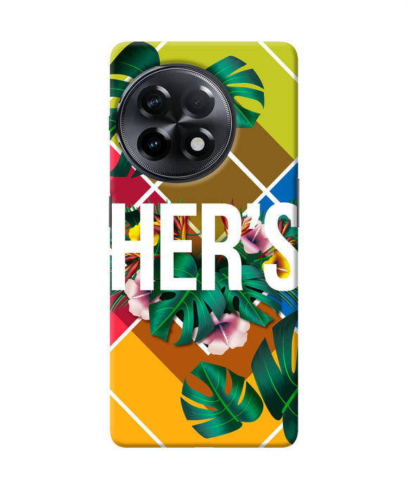 His her two OnePlus 11R Back Cover