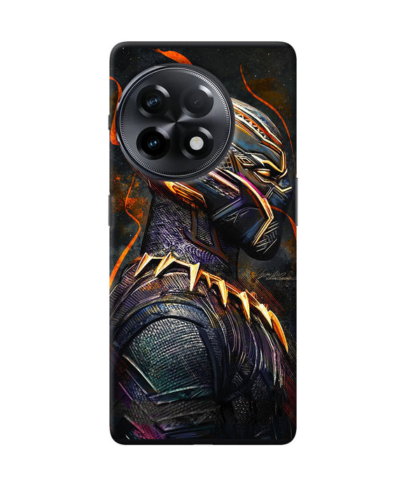 Black panther side face OnePlus 11R Back Cover