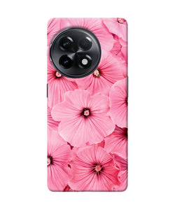 Pink flowers OnePlus 11R Back Cover