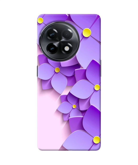 Violet flower craft OnePlus 11R Back Cover