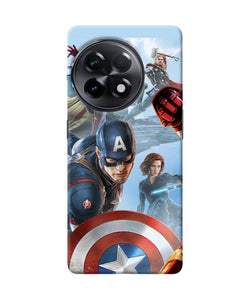 Avengers on the sky OnePlus 11R Back Cover