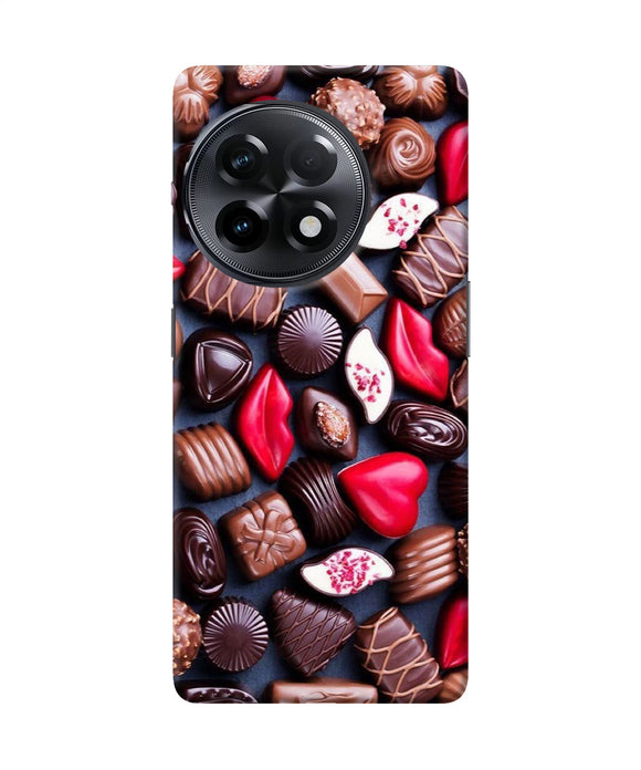 Valentine special chocolates OnePlus 11R Back Cover