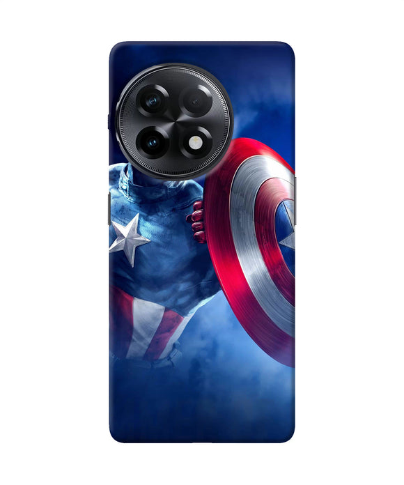 Captain america on sky OnePlus 11R Back Cover