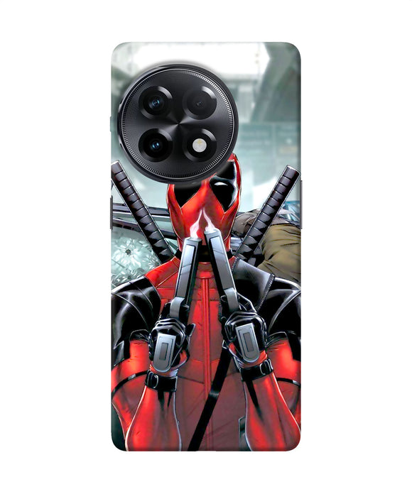 Deadpool with gun OnePlus 11R Back Cover