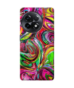 Abstract colorful ink OnePlus 11R Back Cover