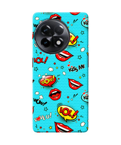 Lol lips print OnePlus 11R Back Cover