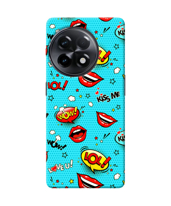 Lol lips print OnePlus 11R Back Cover