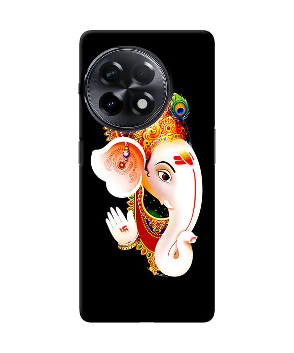 Lord ganesh face OnePlus 11R Back Cover