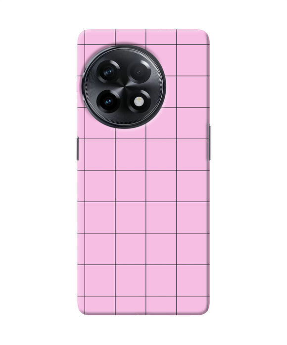 Pink square print OnePlus 11R Back Cover