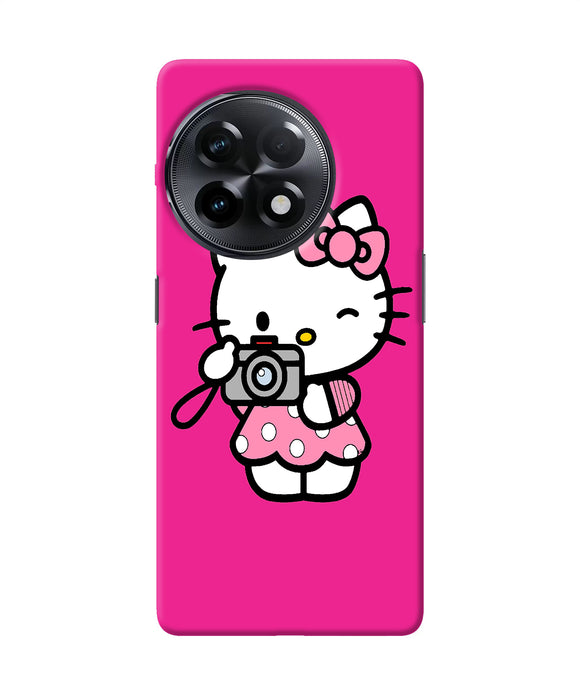 Hello kitty cam pink OnePlus 11R Back Cover