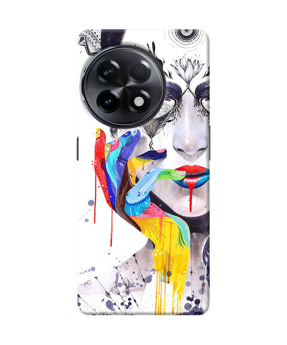 Girl color hand OnePlus 11R Back Cover