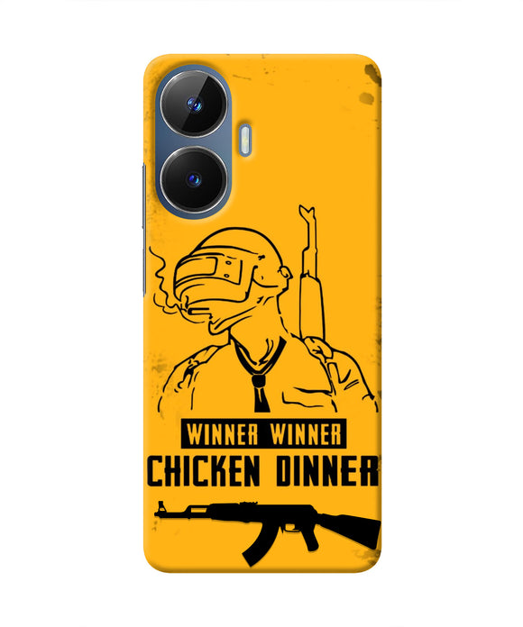 PUBG Chicken Dinner Realme C55/N55 Real 4D Back Cover