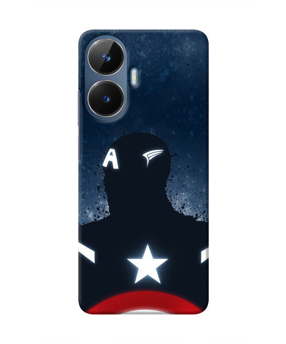 Captain america Shield Realme C55/N55 Real 4D Back Cover