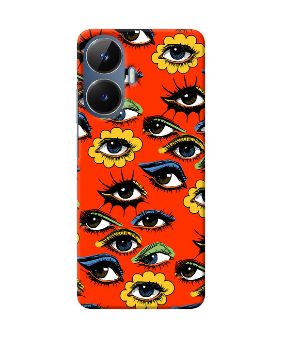 Abstract eyes pattern Realme C55/N55 Back Cover