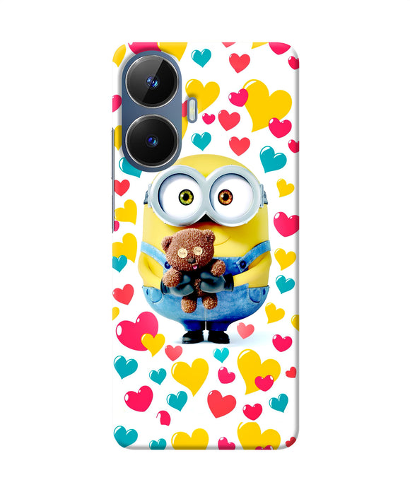Minion teddy hearts Realme C55/N55 Back Cover