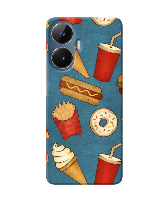 Abstract food print Realme C55/N55 Back Cover