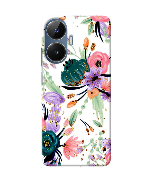 Abstract flowers print Realme C55/N55 Back Cover