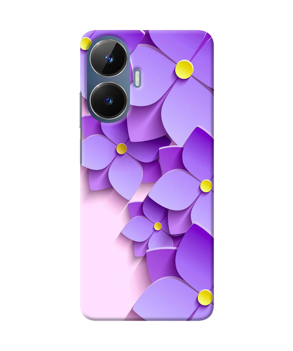 Violet flower craft Realme C55/N55 Back Cover