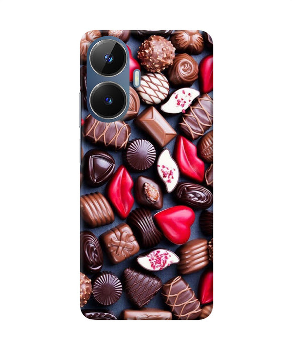 Valentine special chocolates Realme C55/N55 Back Cover
