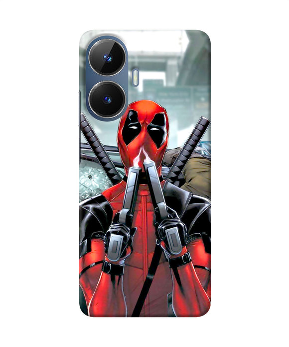 Deadpool with gun Realme C55/N55 Back Cover