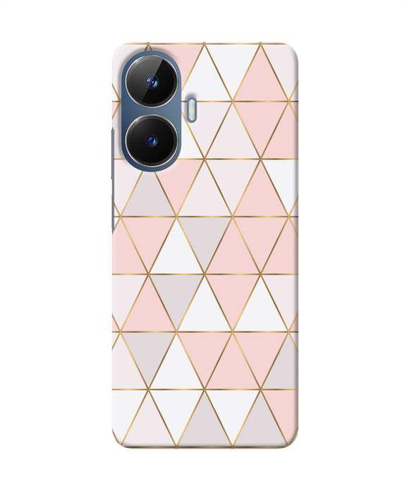 Abstract pink triangle pattern Realme C55/N55 Back Cover