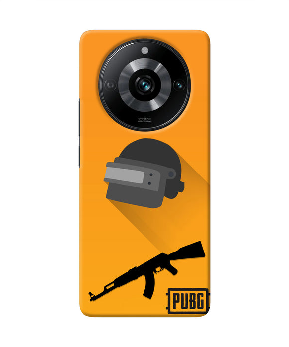 PUBG Helmet and Gun Realme 11 Pro/Pro+ 5G Real 4D Back Cover
