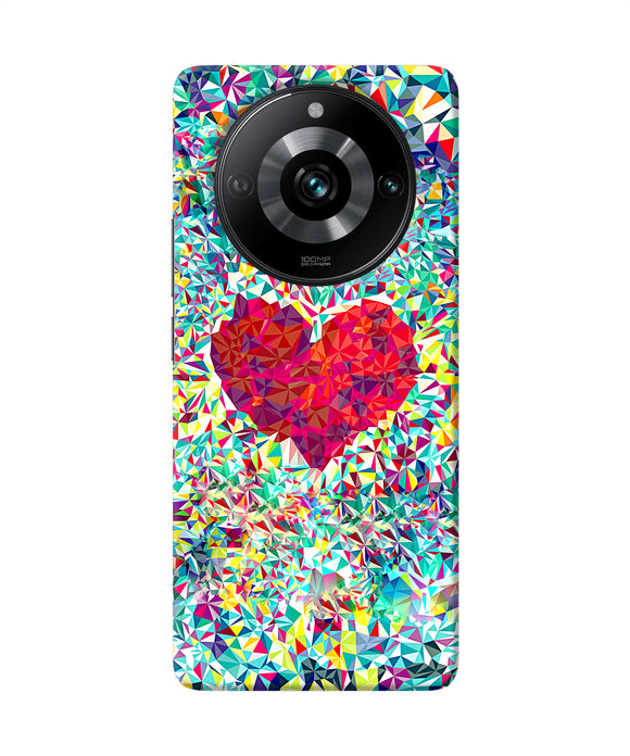 Red heart print Realme 11 Pro/Pro+ 5G Back Cover