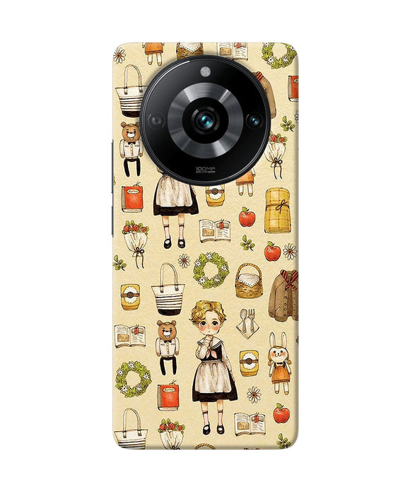 Canvas girl print Realme 11 Pro/Pro+ 5G Back Cover