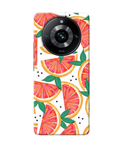 Abstract orange print Realme 11 Pro/Pro+ 5G Back Cover