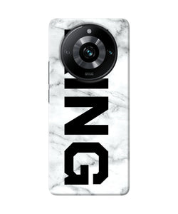 King marble text Realme 11 Pro/Pro+ 5G Back Cover