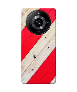 Abstract red brown wooden Realme 11 Pro/Pro+ 5G Back Cover