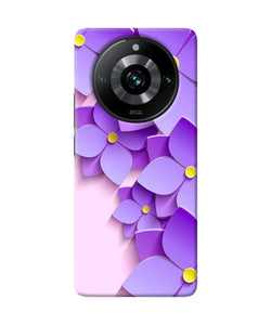 Violet flower craft Realme 11 Pro/Pro+ 5G Back Cover