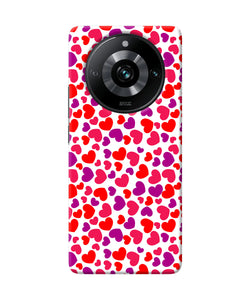 Red heart canvas print Realme 11 Pro/Pro+ 5G Back Cover