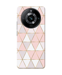 Abstract pink triangle pattern Realme 11 Pro/Pro+ 5G Back Cover