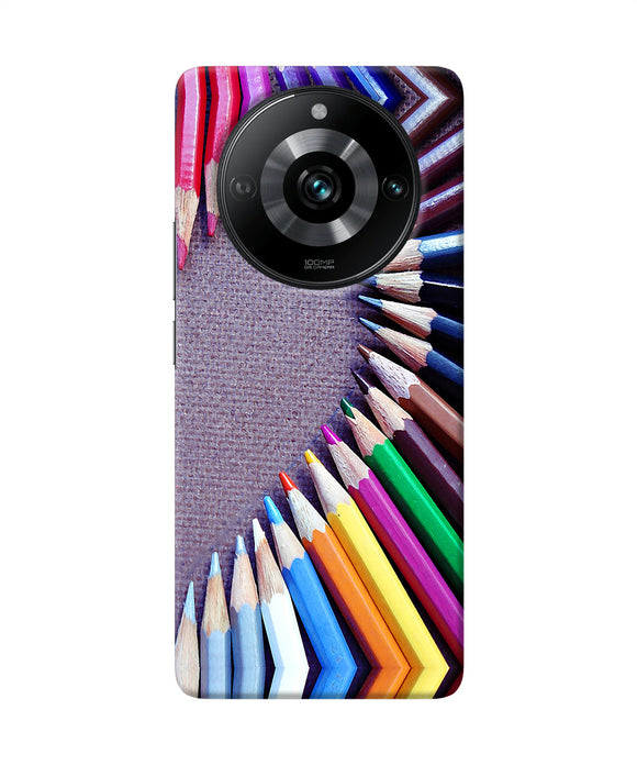 Color pencil half heart Realme 11 Pro/Pro+ 5G Back Cover