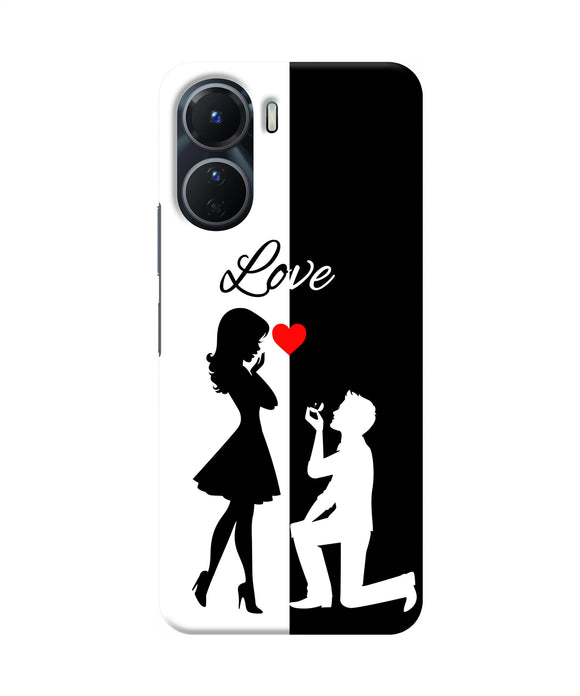 Love propose black and white Vivo T2x 5G Back Cover