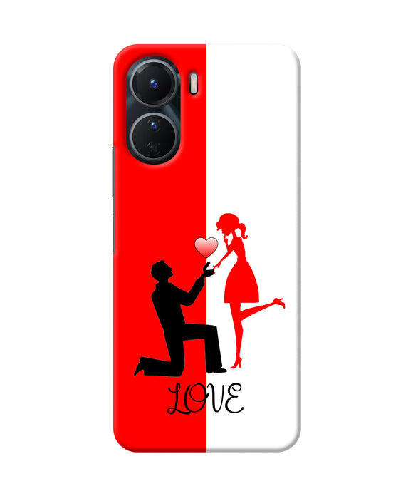 Love propose red and white Vivo T2x 5G Back Cover