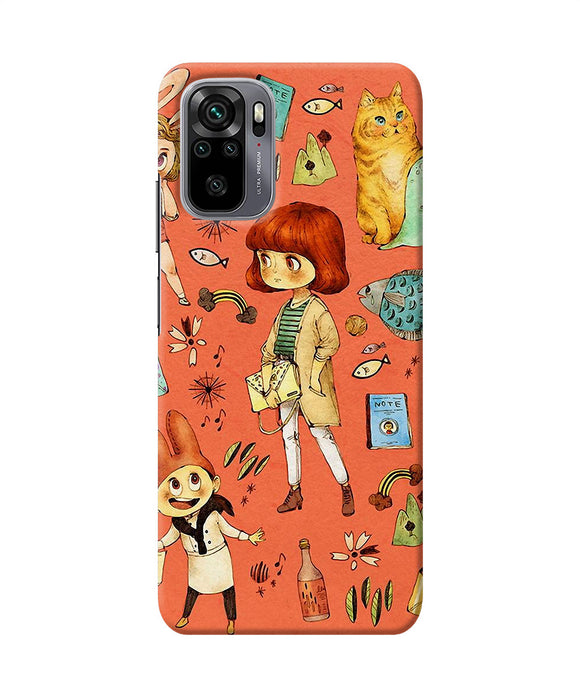 Canvas little girl print Redmi Note 11 SE Back Cover