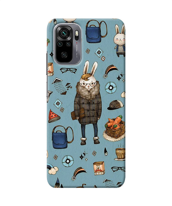 Canvas rabbit print Redmi Note 11 SE Back Cover