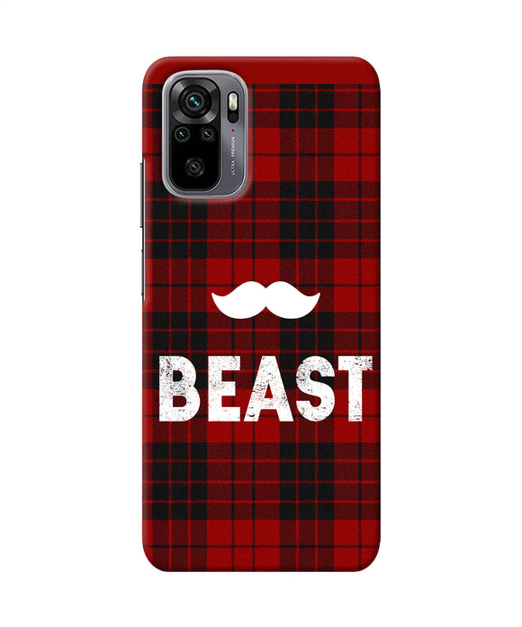 Beast red square Redmi Note 11 SE Back Cover