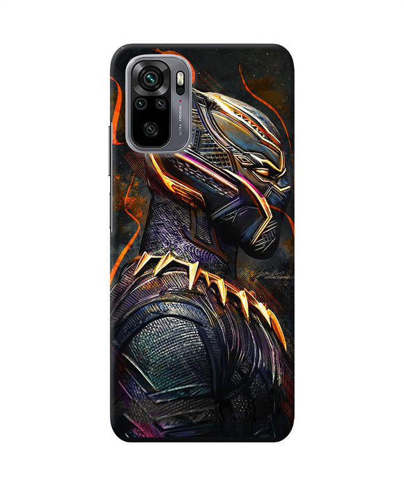Black panther side face Redmi Note 11 SE Back Cover