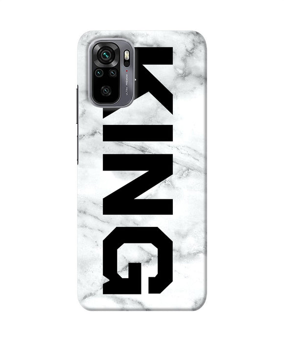 King marble text Redmi Note 11 SE Back Cover