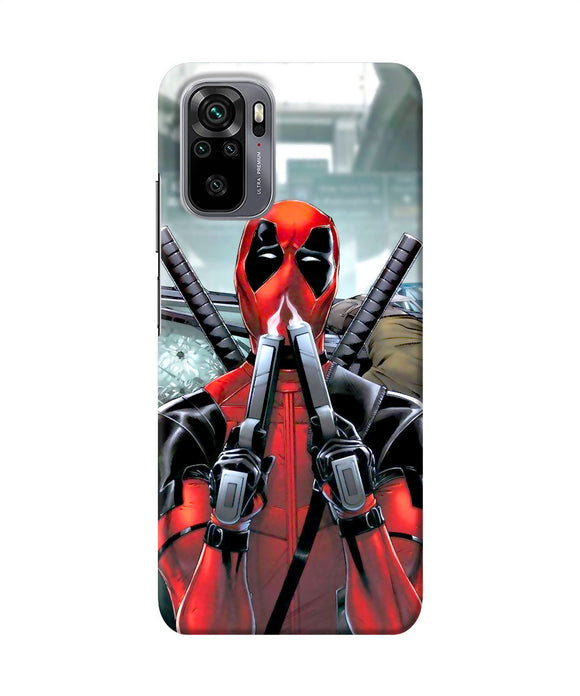 Deadpool with gun Redmi Note 11 SE Back Cover