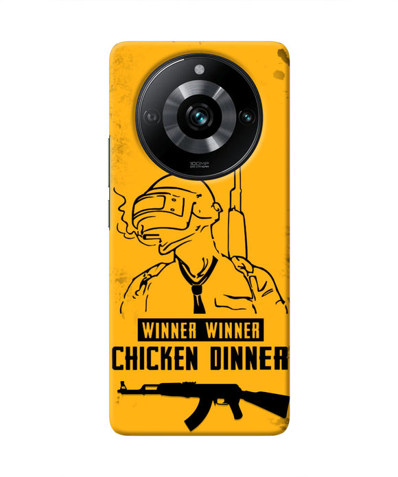 PUBG Chicken Dinner Realme Narzo 60 Pro Real 4D Back Cover