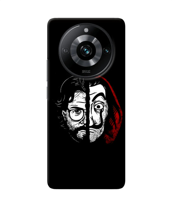 Money Heist Professor Mask Sketch Realme Narzo 60 Pro Back Cover