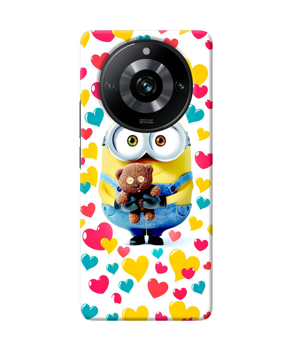 Minion teddy hearts Realme Narzo 60 Pro Back Cover