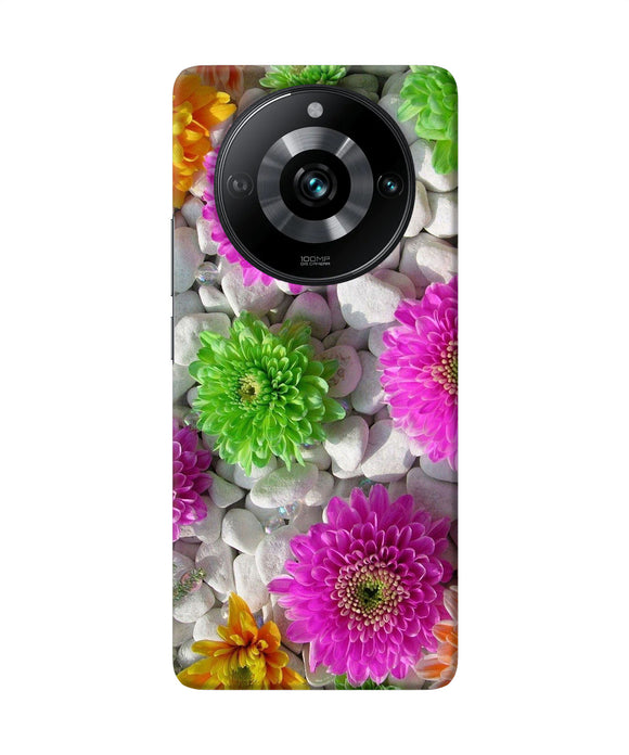 Natural flower stones Realme Narzo 60 Pro Back Cover