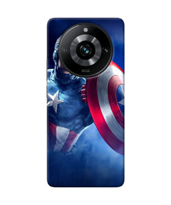 Captain america on sky Realme Narzo 60 Pro Back Cover