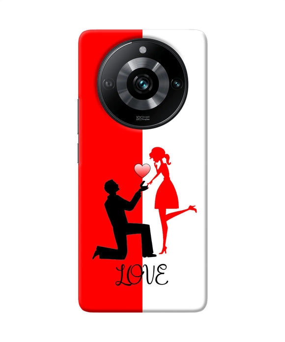 Love propose red and white Realme Narzo 60 Pro Back Cover